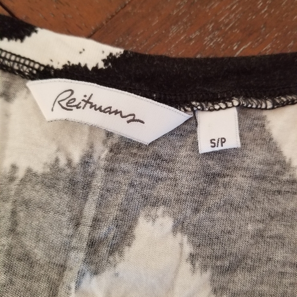 4 for $20 ~ Reitman's Shirt (Black and White) - Picture 2 of 3